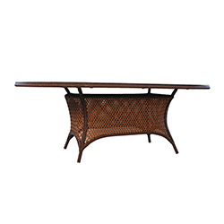 Grand Traverse 84" Oval Umbrella Dining Table 171084